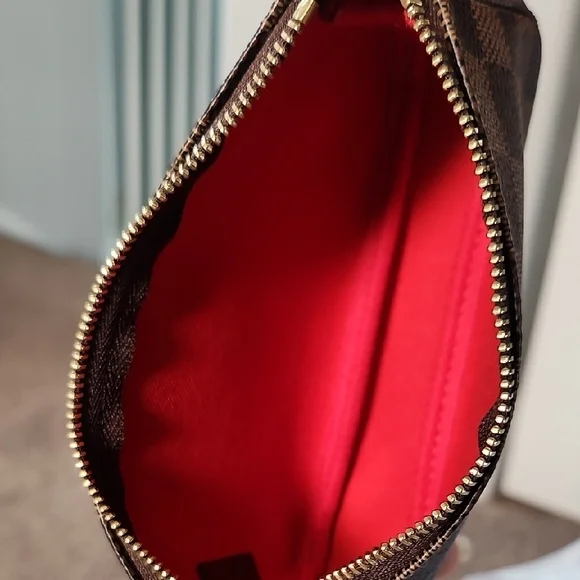 Louis Vuitton Mini Pochette In Damier Ebene - Picture 7 of 12